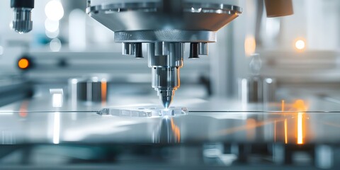 Advanced Additive Manufacturing Technology Laser Sintering Metal Printer. Concept Additive Manufacturing, Laser Sintering, Metal Printing, Advanced Technology