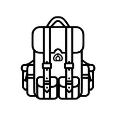 backpack icon, backpack svg, backpack png, backpack vector, suitcase icon, travel icon, vacation icon, baggage icon, bag icon, business icon, tourism icon, luggage icon, holiday icon, summer icon, tra