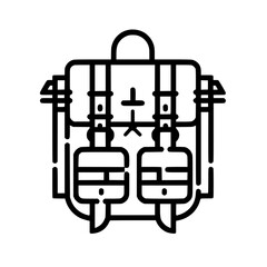 backpack icon, backpack svg, backpack png, backpack vector, suitcase icon, travel icon, vacation icon, baggage icon, bag icon, business icon, tourism icon, luggage icon, holiday icon, summer icon, tra