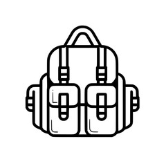 backpack icon, backpack svg, backpack png, backpack vector, suitcase icon, travel icon, vacation icon, baggage icon, bag icon, business icon, tourism icon, luggage icon, holiday icon, summer icon, tra