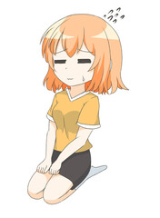 部屋着の女の子5