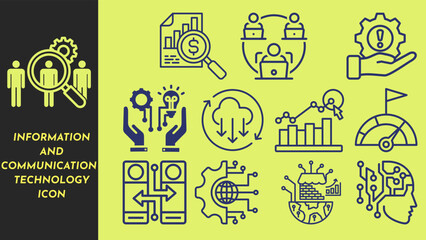 INFORMATION AND COMMUNICATION TECHNOLOGY ICON