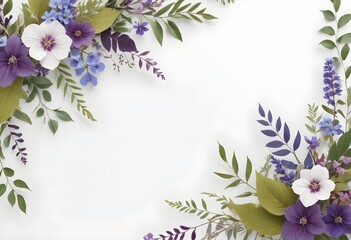 Obraz premium A floral light background