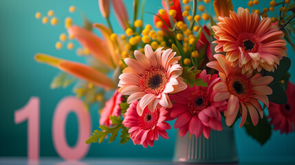 card with number 10