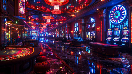 casino interior generated by AI