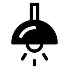 ceiling lamp  glyph  icon vector illustration isolated on white background