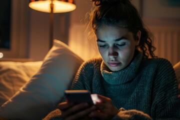 emotional intensity of a person anxiously waiting for a response to a text message or email, anxious attachment style