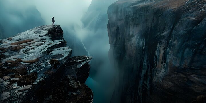 Close to the Edge. Concept Adventure Thrills, Daredevil Feats, Risky Challenges, Heart-Racing Moments