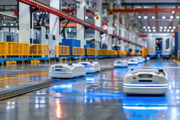 autonomous mobile robot in factory