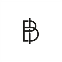 Monogram Letter BI Logo