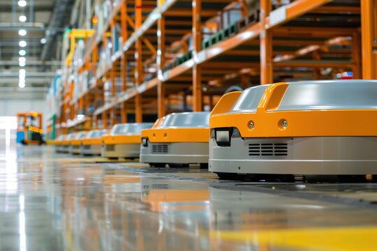 autonomous mobile robot in factory