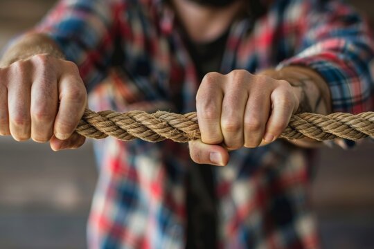hands of person on a rope, holding on to relationship that needed, anxious attachment style therapy