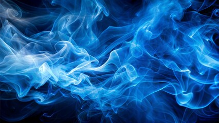 Blue smoke abstract background. Blue abstract light smoke background