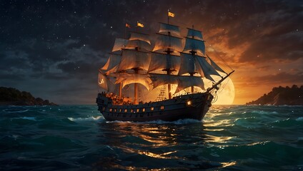 A children's tale where starfish guide lost sailors home by glowing in the direction of safety ai_generated