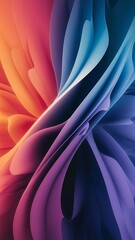 Vertical Vibrant gradient background vector Wallpaper