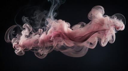 smoke on black background