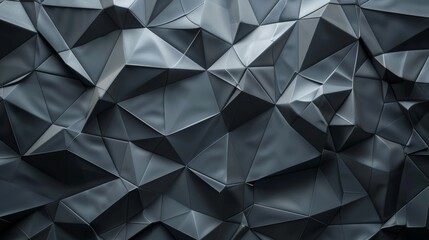Obraz premium Futuristic metallictextured lowpoly background for modern and sleek banner designs.