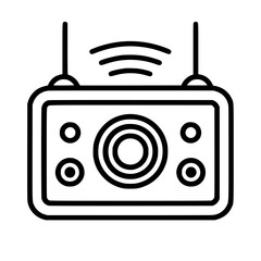 Radio icon, technology icon, communication icon, music icon, broadcast icon, microphone icon, speaker icon, web icon, website icon, mobile icon, business icon, internet icon, media icon, network icon,