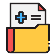 Obraz premium medical record icon