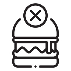 no junk food icon