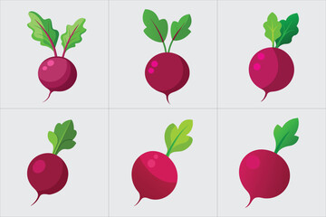 Print Beet vector illustration