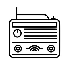 Radio icon, technology icon, communication icon, music icon, broadcast icon, microphone icon, speaker icon, web icon, website icon, mobile icon, business icon, internet icon, media icon, network icon,