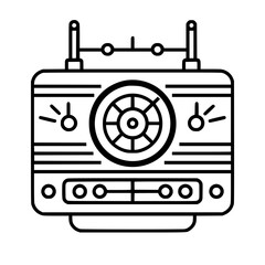 Radio icon, technology icon, communication icon, music icon, broadcast icon, microphone icon, speaker icon, web icon, website icon, mobile icon, business icon, internet icon, media icon, network icon,
