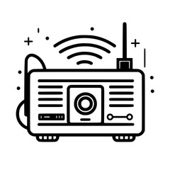 Radio icon, technology icon, communication icon, music icon, broadcast icon, microphone icon, speaker icon, web icon, website icon, mobile icon, business icon, internet icon, media icon, network icon,