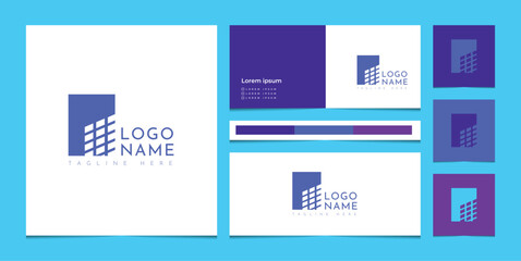 Real Estate Logo branding set. Construction Architecture Building Logo Design Template Element