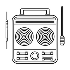 Radio icon, technology icon, communication icon, music icon, broadcast icon, microphone icon, speaker icon, web icon, website icon, mobile icon, business icon, internet icon, media icon, network icon,