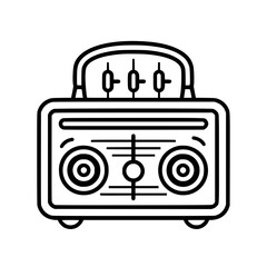 Radio icon, technology icon, communication icon, music icon, broadcast icon, microphone icon, speaker icon, web icon, website icon, mobile icon, business icon, internet icon, media icon, network icon,