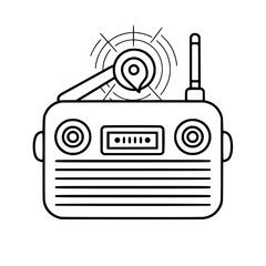 Radio icon, technology icon, communication icon, music icon, broadcast icon, microphone icon, speaker icon, web icon, website icon, mobile icon, business icon, internet icon, media icon, network icon,