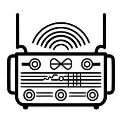 Radio icon, technology icon, communication icon, music icon, broadcast icon, microphone icon, speaker icon, web icon, website icon, mobile icon, business icon, internet icon, media icon, network icon,