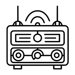 Radio icon, technology icon, communication icon, music icon, broadcast icon, microphone icon, speaker icon, web icon, website icon, mobile icon, business icon, internet icon, media icon, network icon,