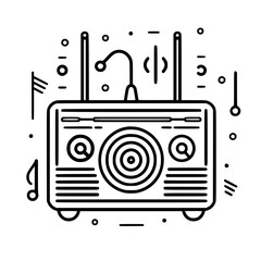 Radio icon, technology icon, communication icon, music icon, broadcast icon, microphone icon, speaker icon, web icon, website icon, mobile icon, business icon, internet icon, media icon, network icon,