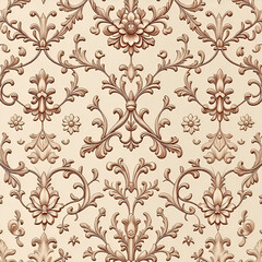 Obraz premium seamless damask pattern