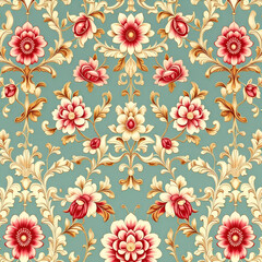 seamless pattern with flowers