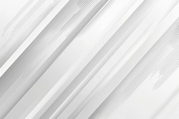Obraz premium Abstract 3D diagonal lines with white and gray color scheme