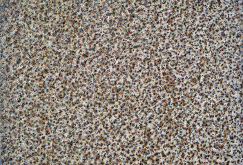Texture, wallpaper and rock in nature with boulder, macro or stippled grain on beach. Outdoor, stone wall and closeup with granite for creativity, environment and mountainside for geology or minerals