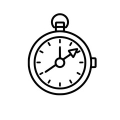 Pocket Watch  icon, Pocket Watch PNG, Pocket Watch SVG, Vintage Pocket Watch vector, Vintage Pocket Watch cut files, Vintage Pocket Watch Silhouette, Stopwatch SVG, Svg files for Cricut, Clock clipart
