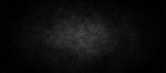 Abstract black and dark grey background with spotlight border and watercolor painted old grunge or smoke texture. black wall, stone texture for the background. beautiful grey watercolor grunge.