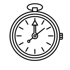 Pocket Watch  icon, Pocket Watch PNG, Pocket Watch SVG, Vintage Pocket Watch vector, Vintage Pocket Watch cut files, Vintage Pocket Watch Silhouette, Stopwatch SVG, Svg files for Cricut, Clock clipart