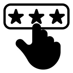 rating  glyph  icon vector illustration isolated on white background