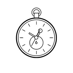 Pocket Watch  icon, Pocket Watch PNG, Pocket Watch SVG, Vintage Pocket Watch vector, Vintage Pocket Watch cut files, Vintage Pocket Watch Silhouette, Stopwatch SVG, Svg files for Cricut, Clock clipart