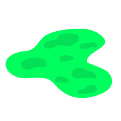 Green Liquid Toxic Vector Illustration 