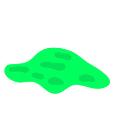 Green Liquid Toxic Vector Illustration 