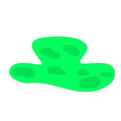 Green Liquid Toxic Vector Illustration 