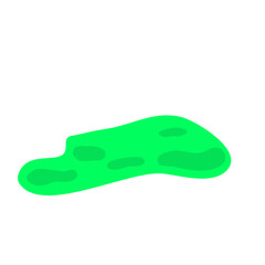 Green Liquid Toxic Vector Illustration 