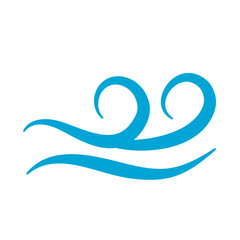 Water Line Symbol Wave Vector 