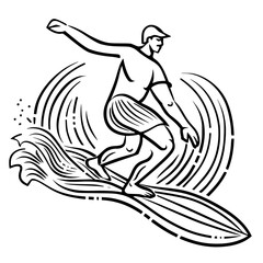 Surfing Svg, Surfboard Svg, Surf Clipart, Surfer Man Svg, Surf Svg, Surf Cut File, Summer Svg, Ocean Wave Svg, Surf Cricut, Palm Beach Svg, Surfing svg, Surfer svg, Ocean clipart, Summer sport silhoue